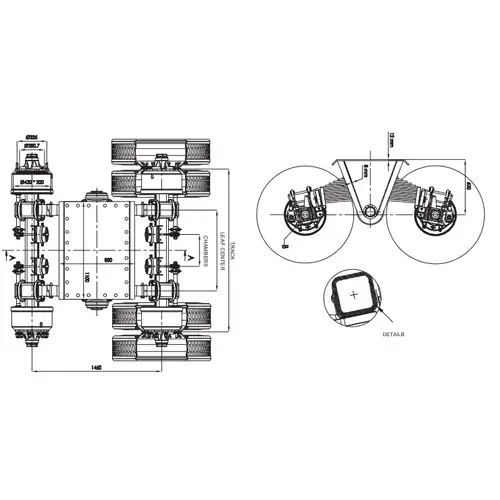 BOGIE TANDEM AXLE KIT-Technic