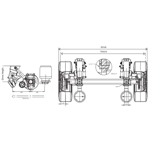 DISC TYPE AXLE KIT-Technic
