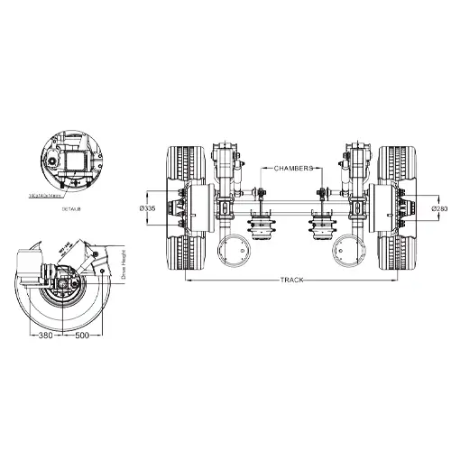 DRUM AXLE KIT - Teknik Çizim