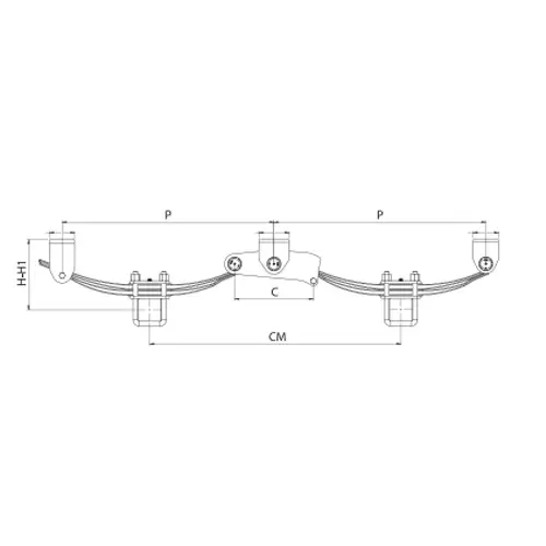 Tandem Leaf Spring System